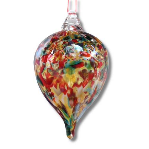 Click to view detail for DB-1059 Ornament - Earth Tone Tear Drop 3x3 $37